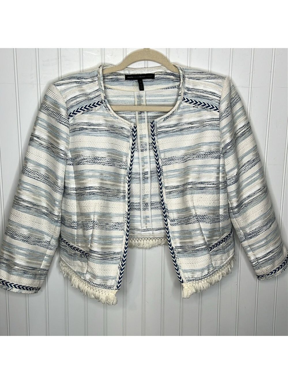 White House Black Market Crop Jacket Size 10 - Picture 9 of 9